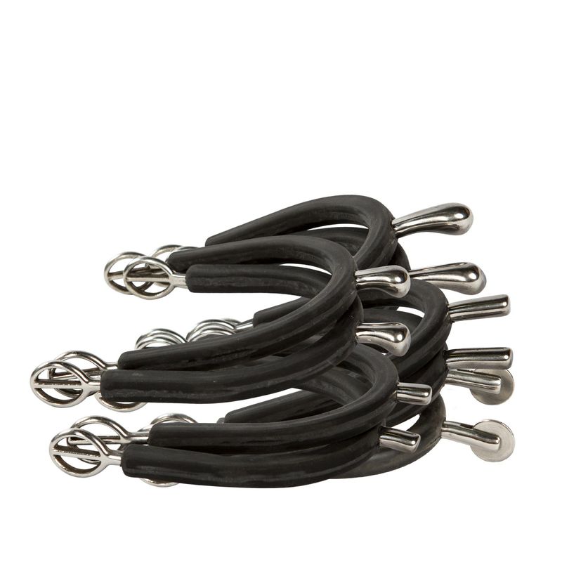 SPORE 20 MM RETT M.GUMMI I RUSTFRITT STÅL